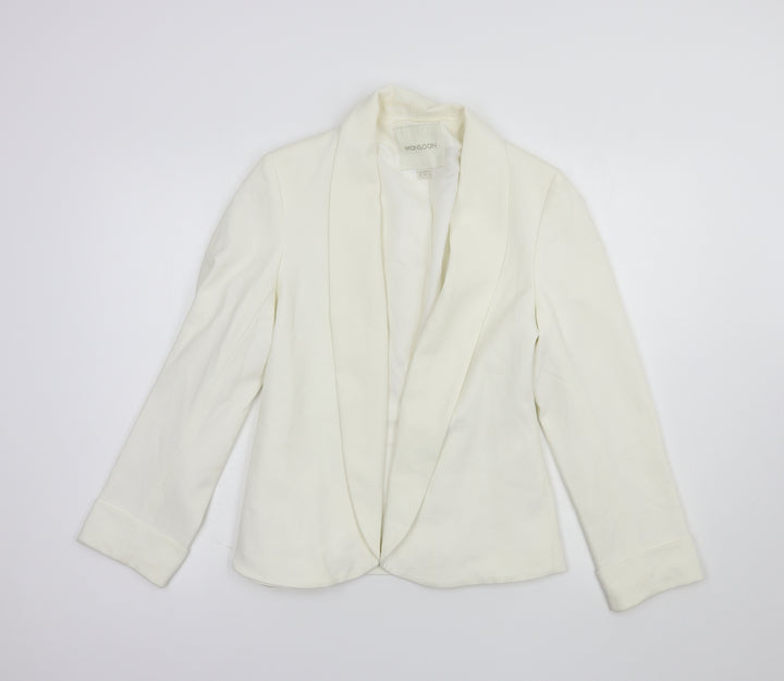 Monsoon Womens Ivory Jacket Blazer Size 10