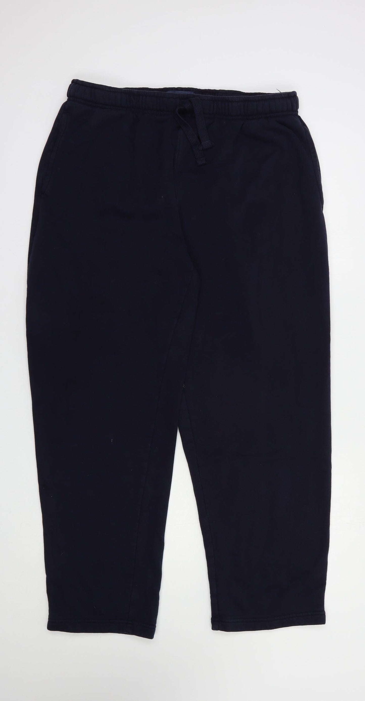 Matalan Mens Blue  Camel Jogger Trousers Size XL L28 in Regular Drawstring