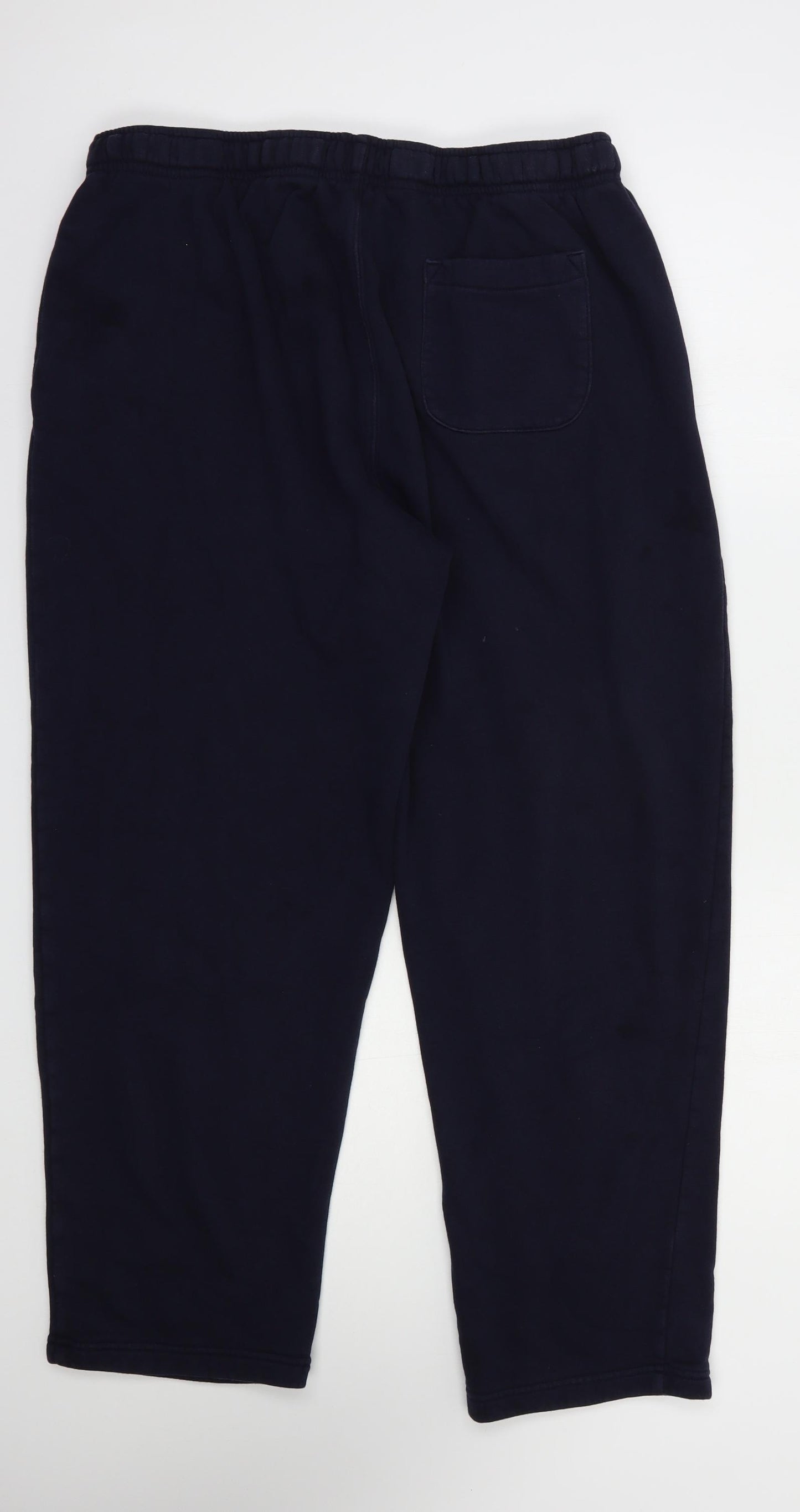 Matalan Mens Blue  Camel Jogger Trousers Size XL L28 in Regular Drawstring