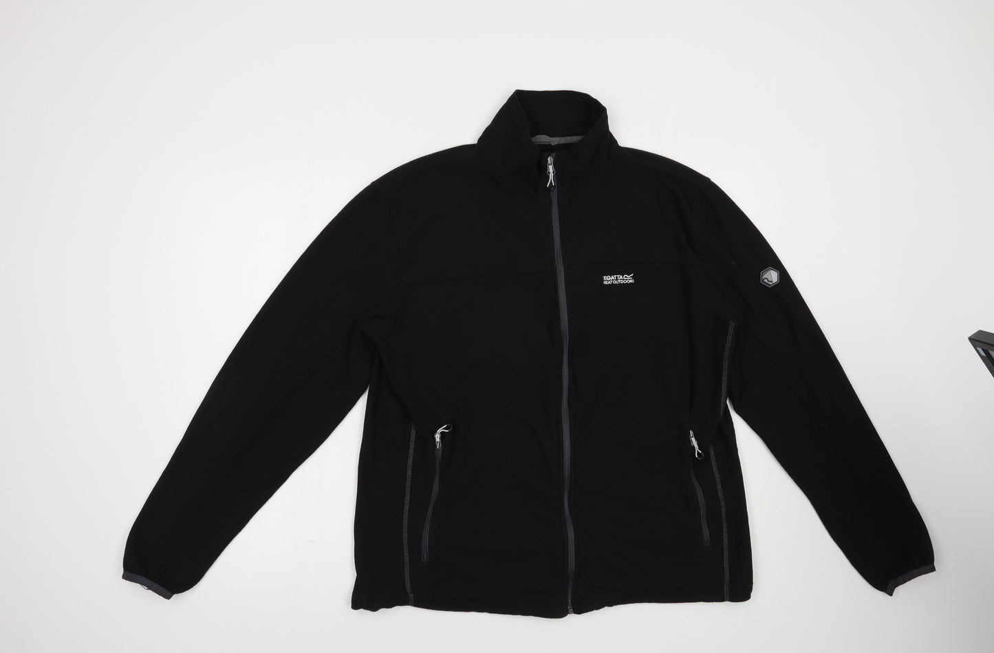 Regatta Mens Black  Polyester Full Zip Sweatshirt Size XL