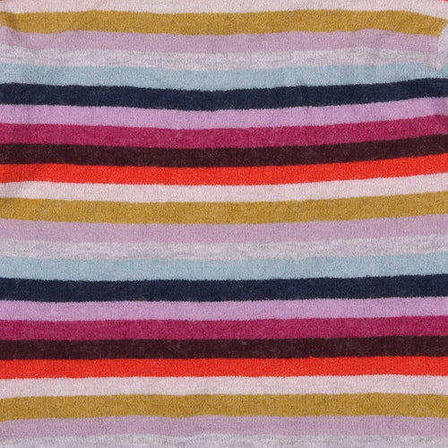 Joules Womens Multicoloured Crew Neck Striped Polyamide Pullover Jumper Size 16