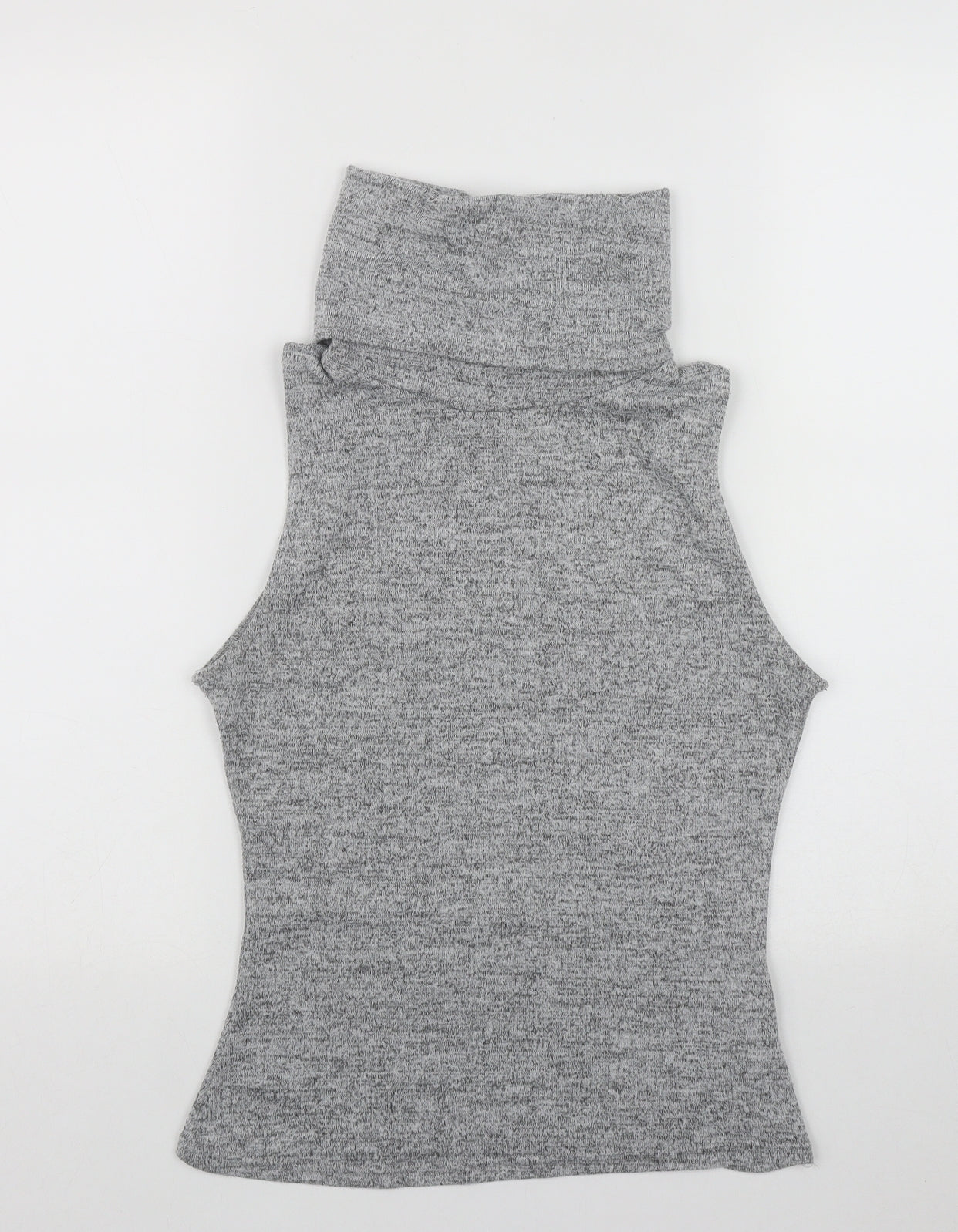 New Look Womens Grey Roll Neck  Polyester Pullover Jumper Size 10