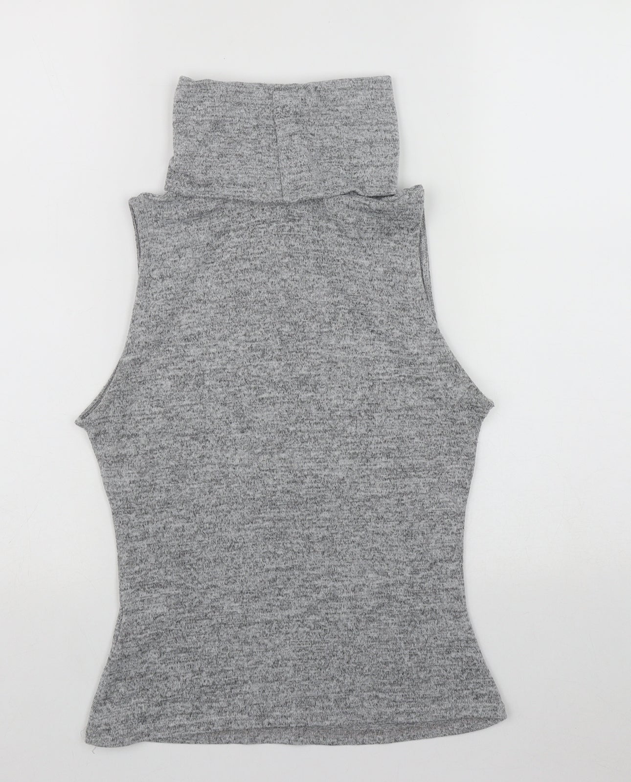 New Look Womens Grey Roll Neck  Polyester Pullover Jumper Size 10