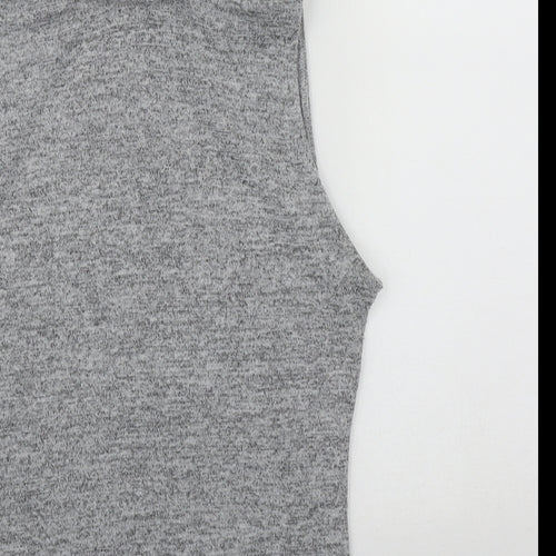 New Look Womens Grey Roll Neck  Polyester Pullover Jumper Size 10