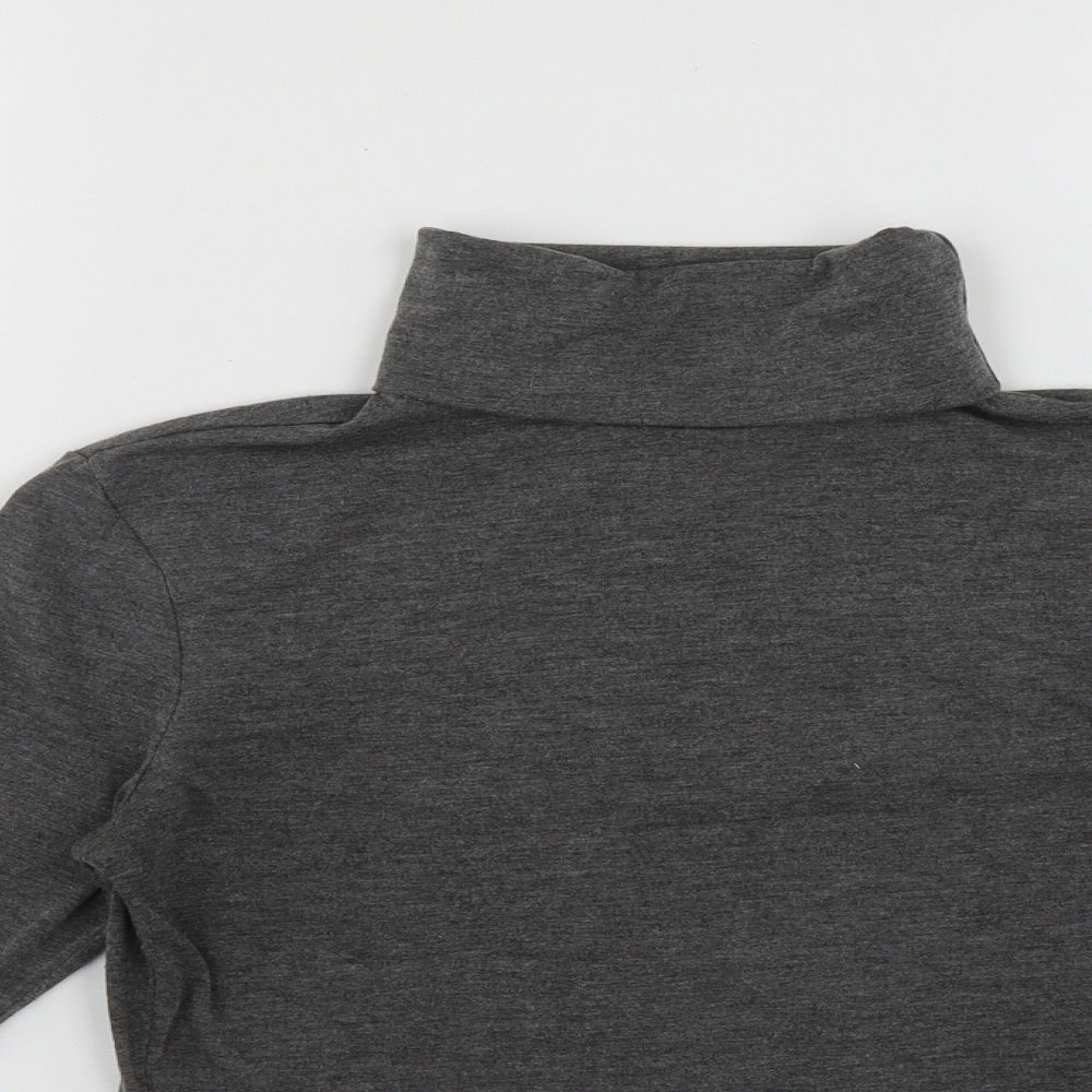 New Look Womens Grey Roll Neck  Polyester Pullover Jumper Size 10