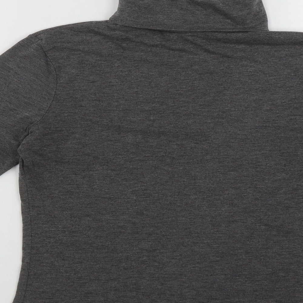 New Look Womens Grey Roll Neck  Polyester Pullover Jumper Size 10