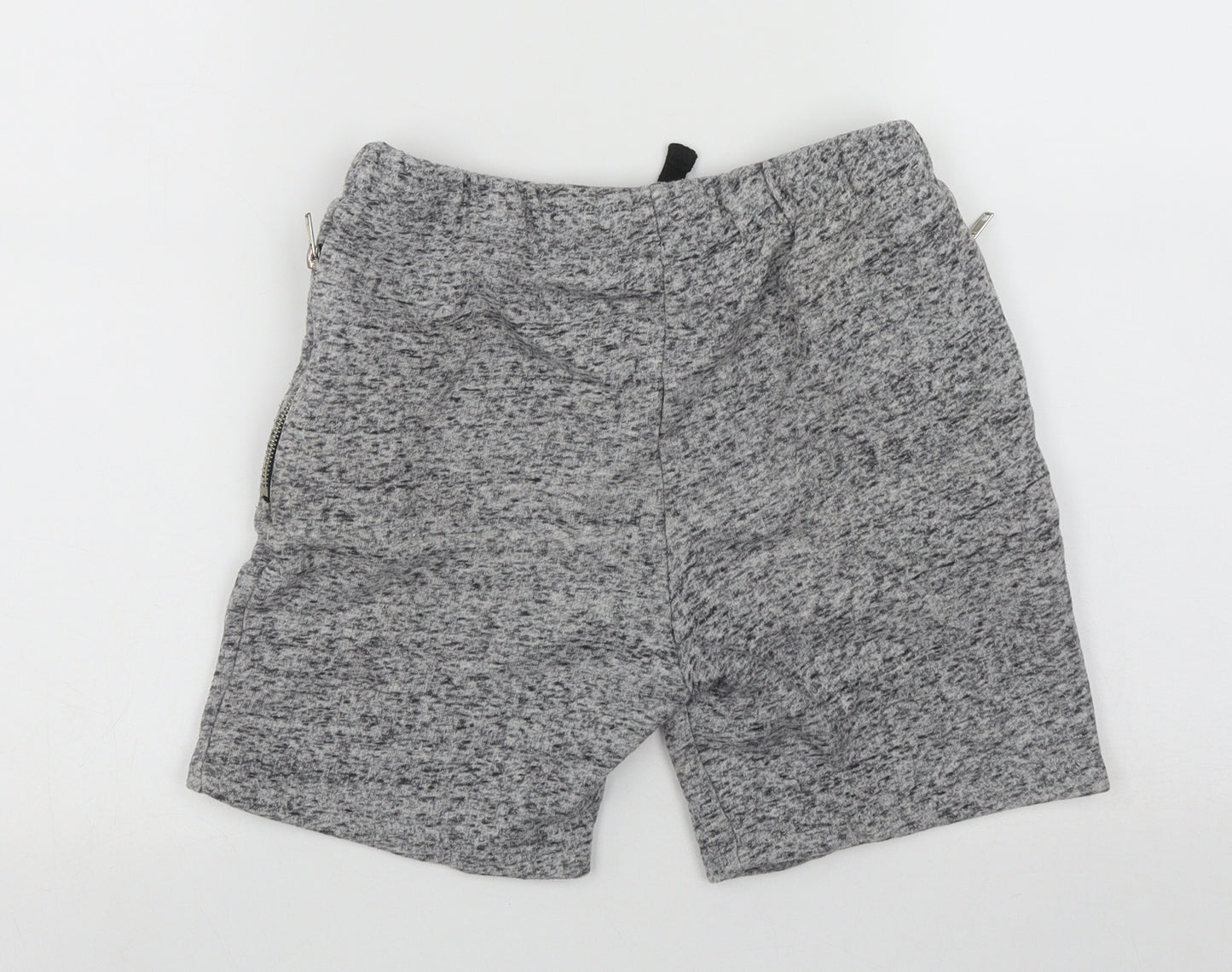 Hype Boys Grey  Cotton Bermuda Shorts Size 12-13 Years  Regular Drawstring