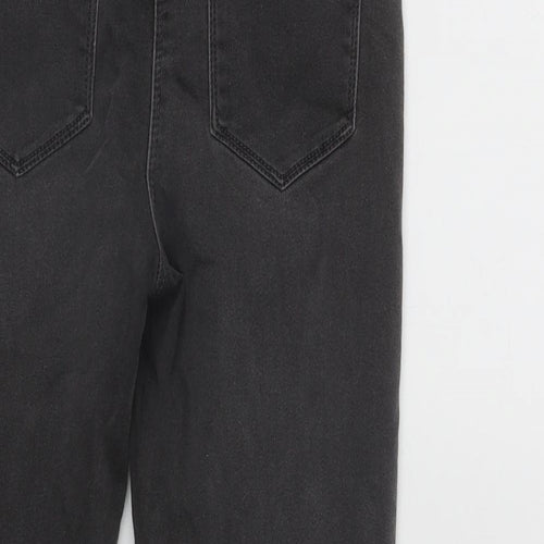 Matalan Girls Grey  Cotton Skinny Jeans Size 10 Years L20 in Regular Zip