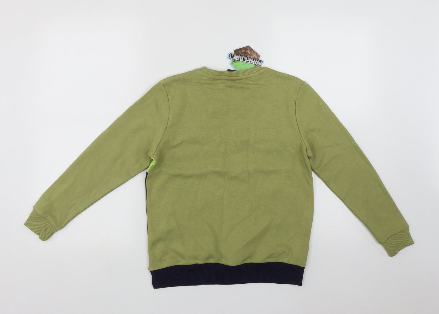 Minecraft Boys Multicoloured  Cotton Pullover Sweatshirt Size 9-10 Years