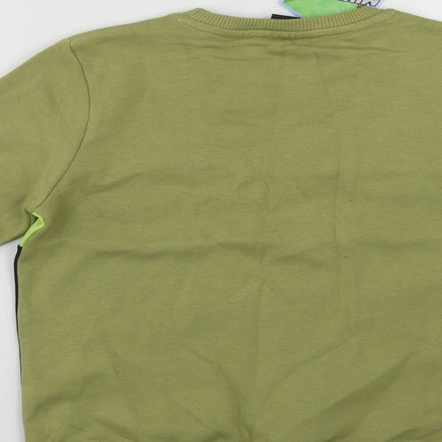 Minecraft Boys Multicoloured  Cotton Pullover Sweatshirt Size 9-10 Years