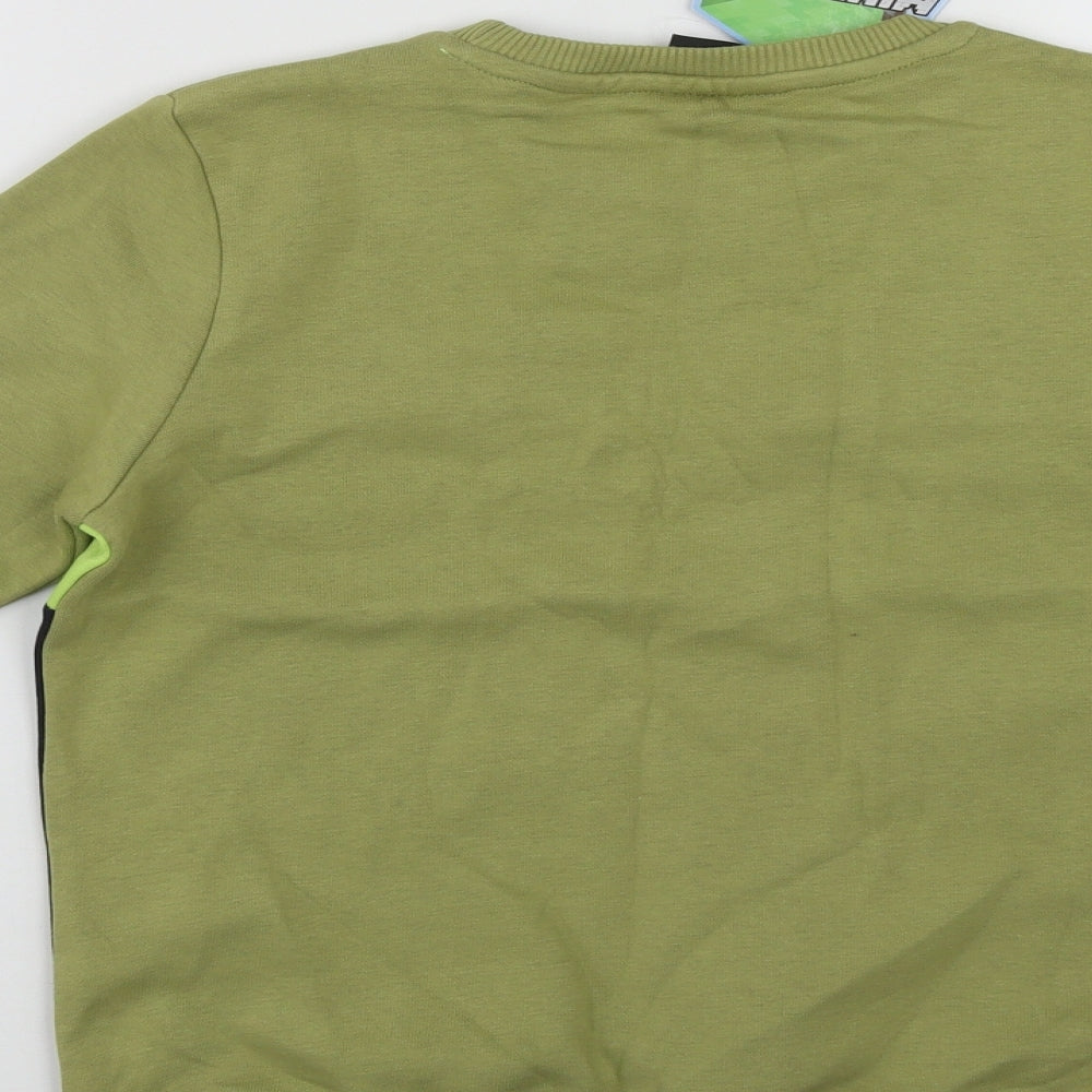 Minecraft Boys Multicoloured  Cotton Pullover Sweatshirt Size 9-10 Years