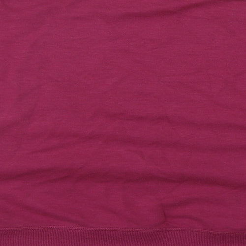 Geroge Womens Pink Round Neck  Cotton Pullover Jumper Size 2XL