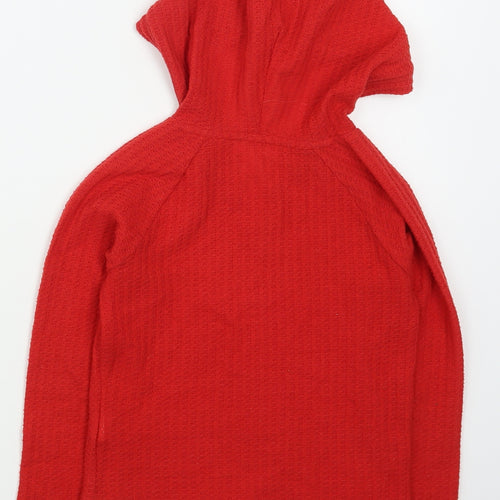 FOREVER 21 Girls Red  Polyester Pullover Hoodie Size 7-8 Years  Pullover
