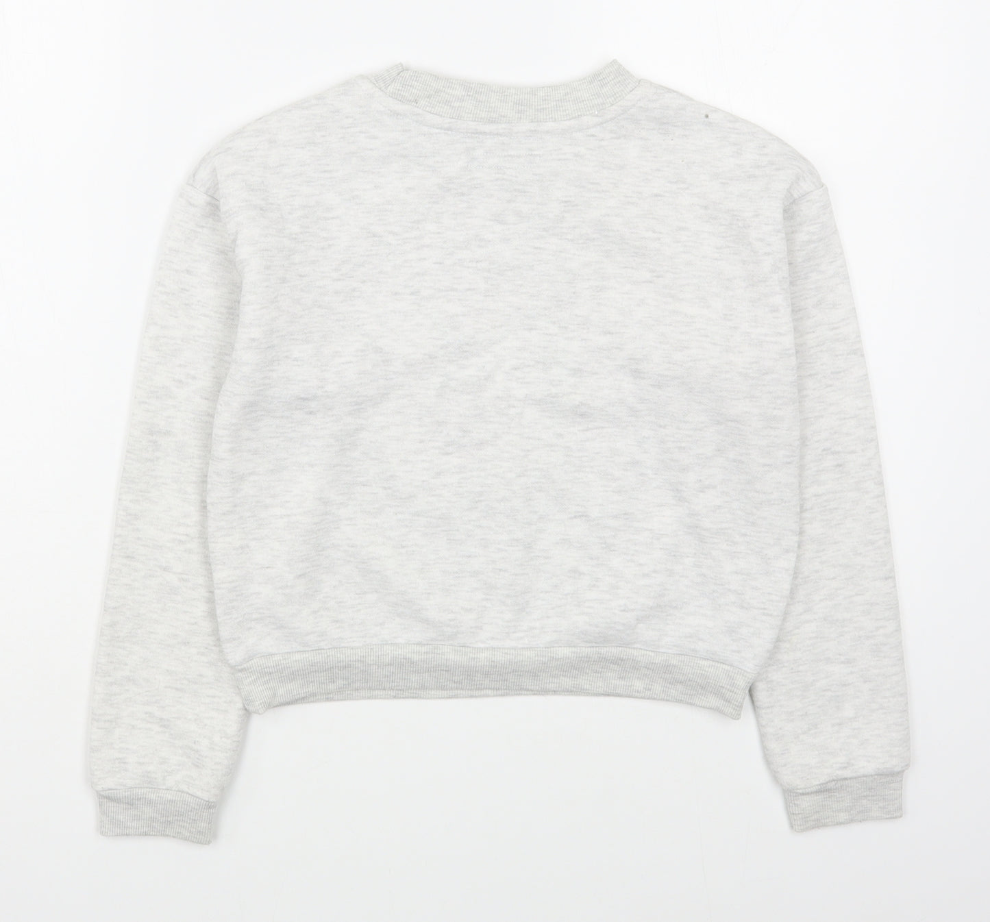 Primark Girls Grey  Polyester Pullover Sweatshirt Size 10-11 Years  Pullover