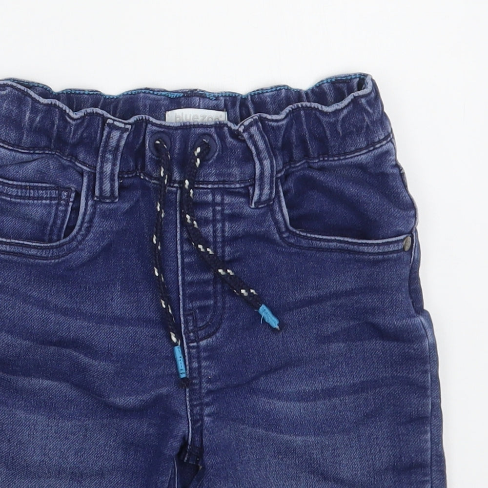 BlueZoo Boys Blue  Cotton Straight Jeans Size 5-6 Years  Regular