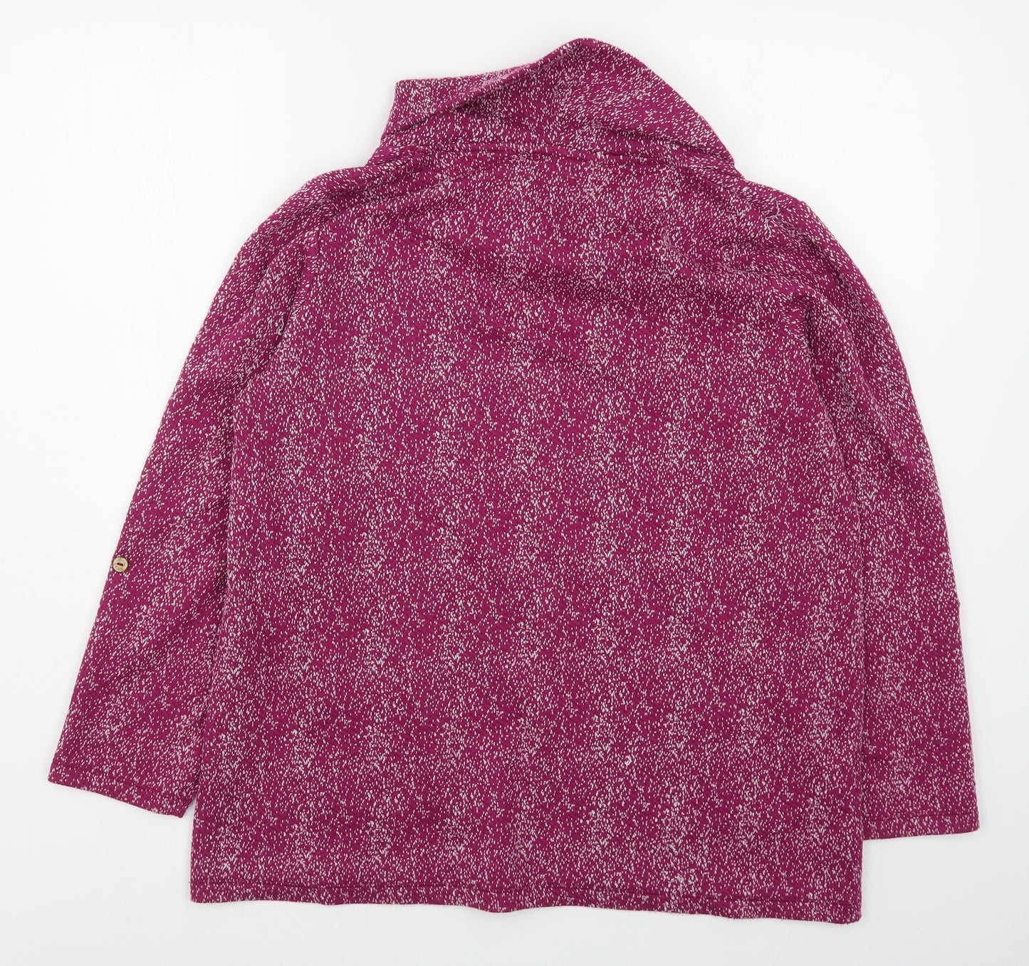 Country Rose Womens Pink Cowl Neck  Polyester Pullover Jumper Size M