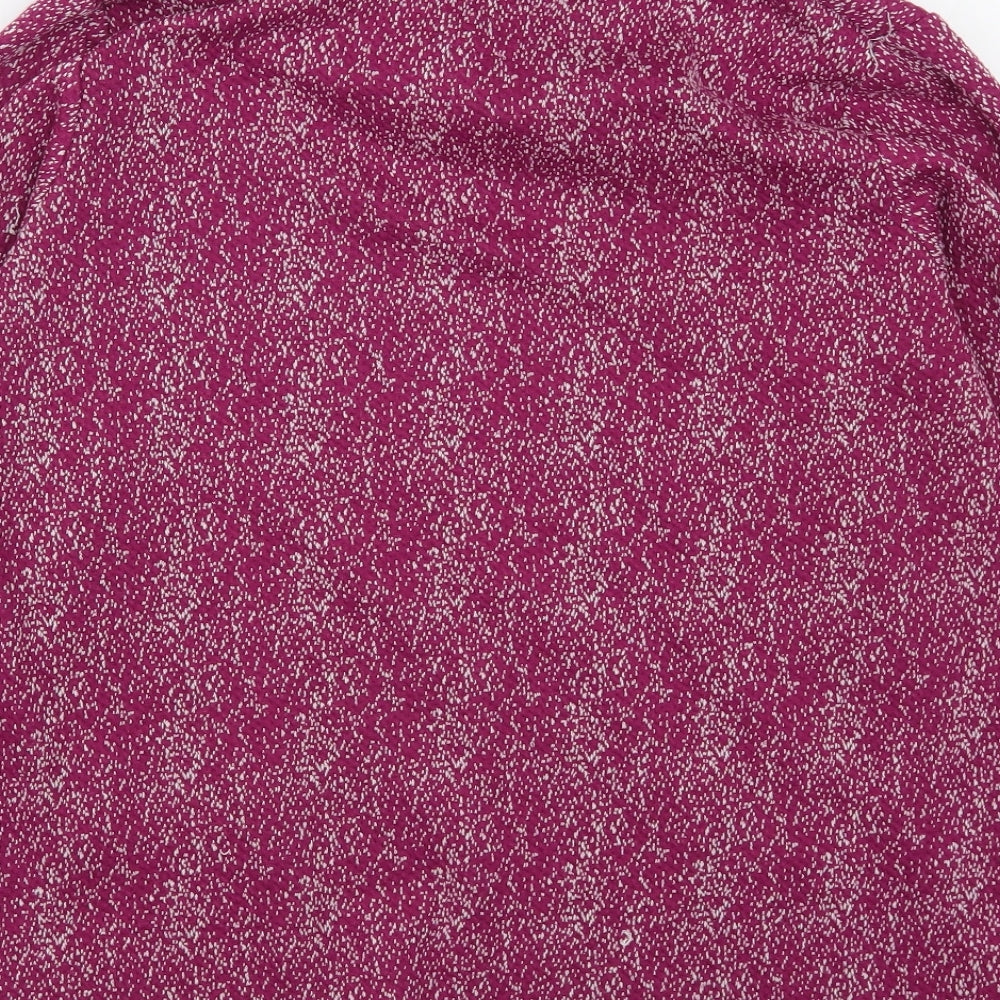 Country Rose Womens Pink Cowl Neck  Polyester Pullover Jumper Size M