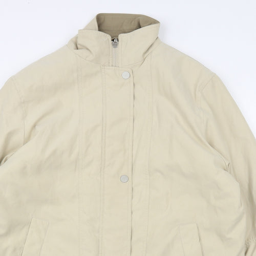 Dunnes Stores Womens Beige   Jacket  Size 16  Zip