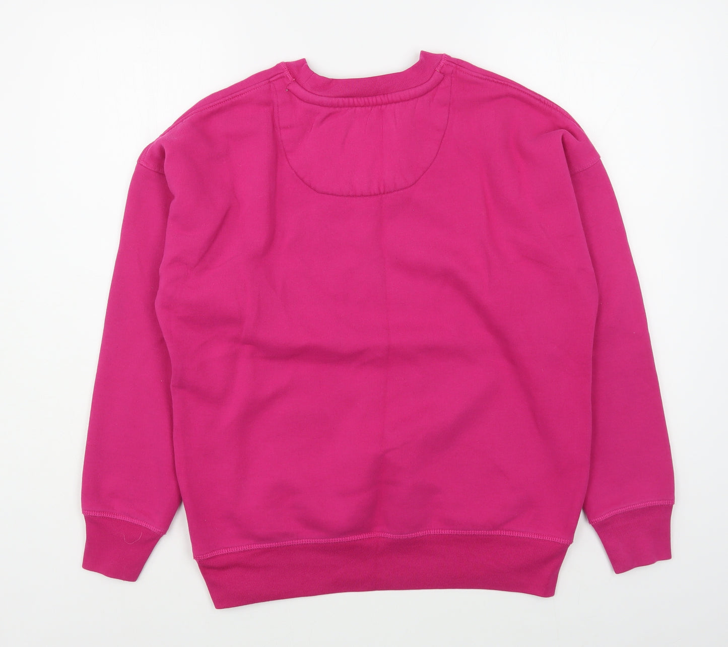 Jack Wills Womens Pink  Cotton Pullover Sweatshirt Size 8  Pullover