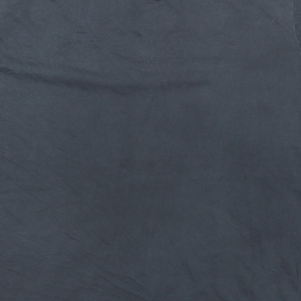 New Look Womens Grey  100% Cotton Basic T-Shirt Size 16 Round Neck
