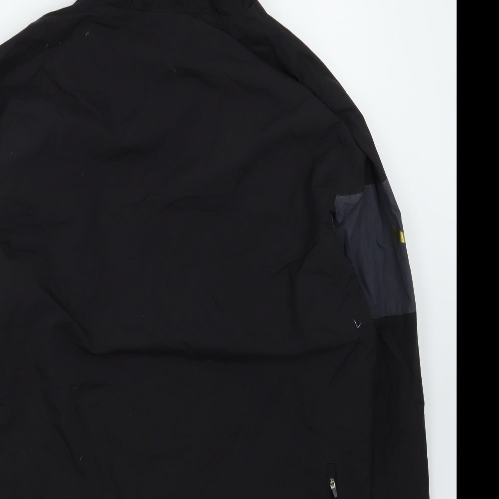 PUMA Mens Black   Rain Coat Coat Size M  Zip - Newcastle United