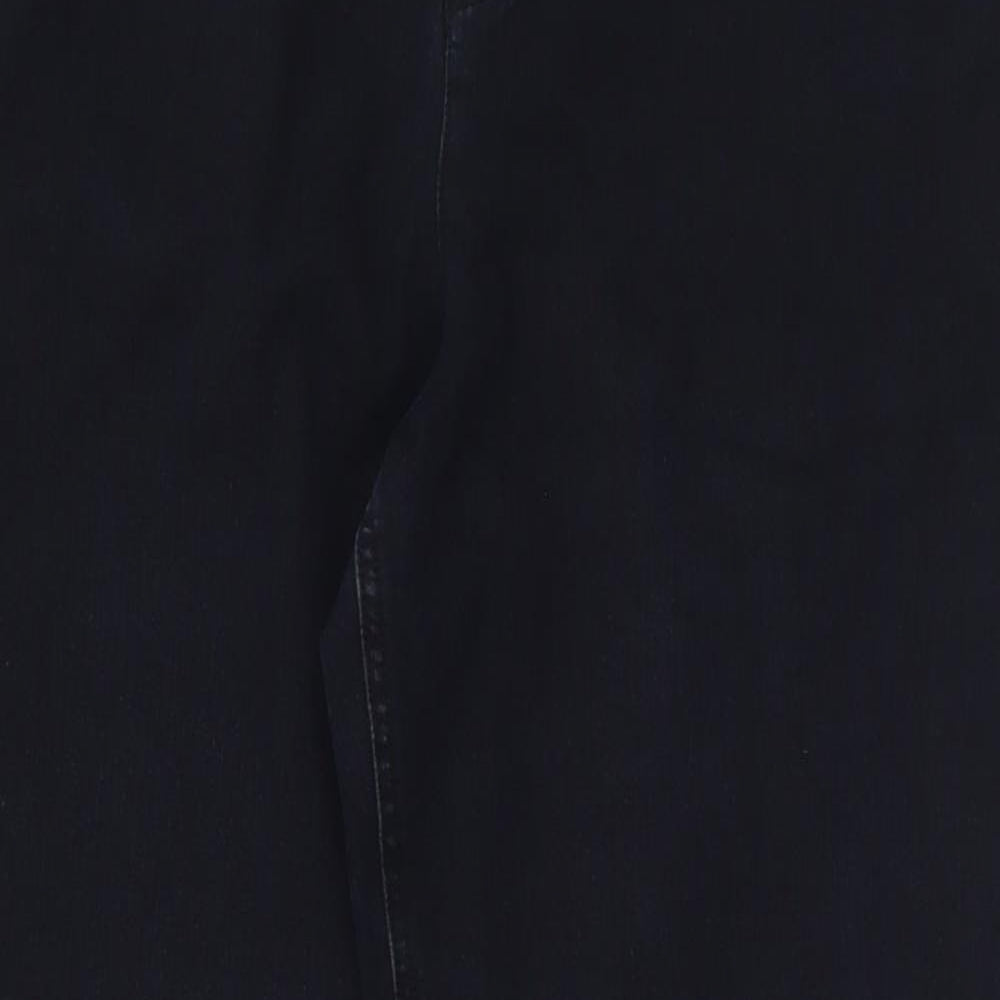 Ruth Langord Womens Blue  Cotton Straight Jeans Size 16 L28 in Regular Button