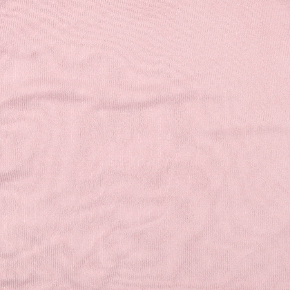 Dunnes Stores Womens Pink Crew Neck  Acrylic Pullover Jumper Size M