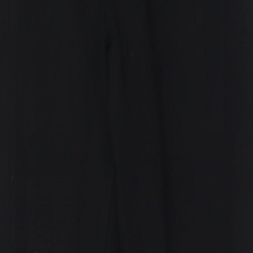 Preworn Womens Black  Polyester Trousers  Size 30 in L28 in Regular