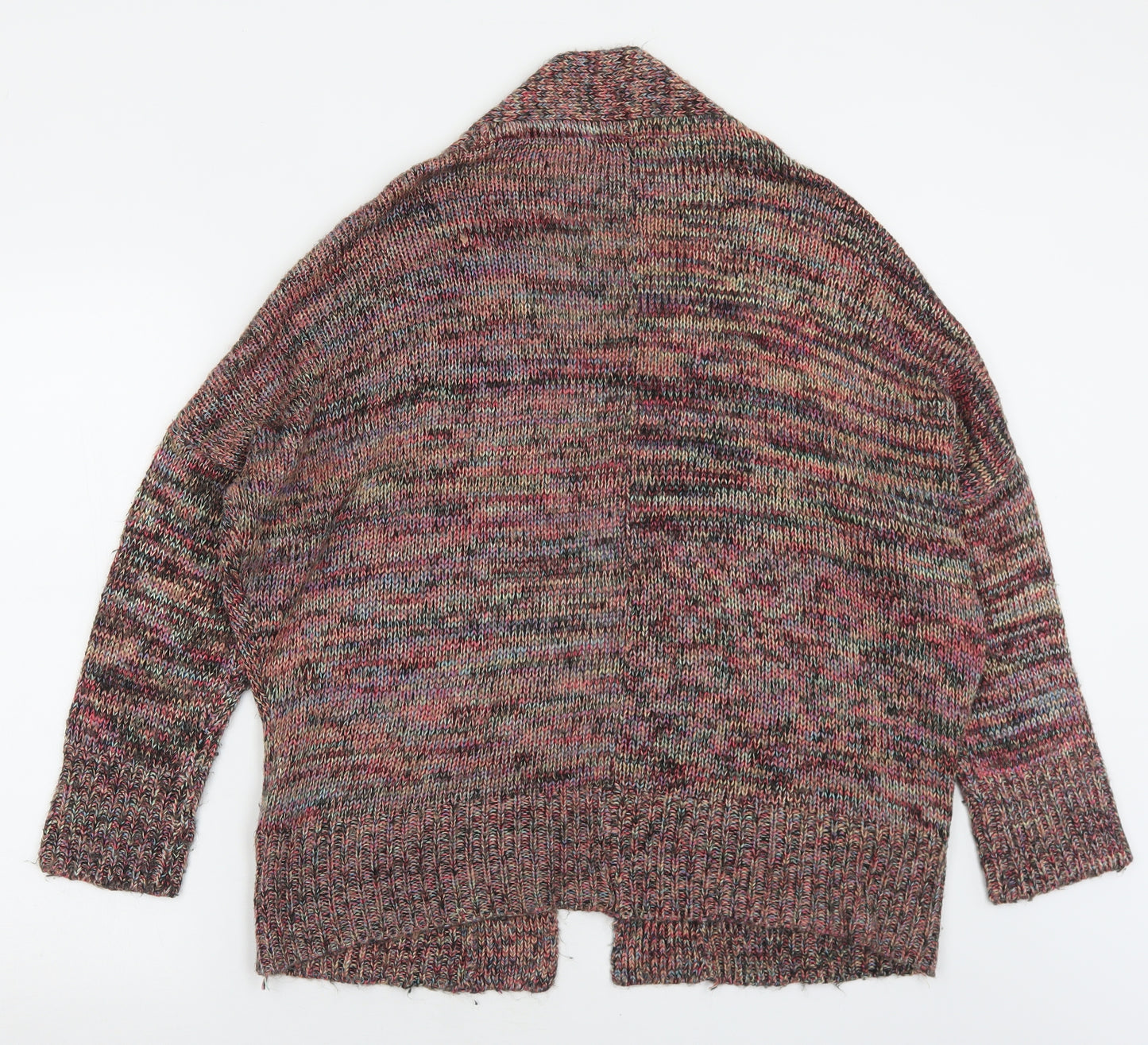 Atmosphere Womens Multicoloured V-Neck  Acrylic Cardigan Jumper Size XS