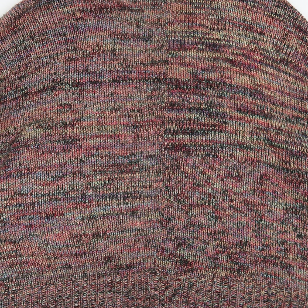 Atmosphere Womens Multicoloured V-Neck  Acrylic Cardigan Jumper Size XS