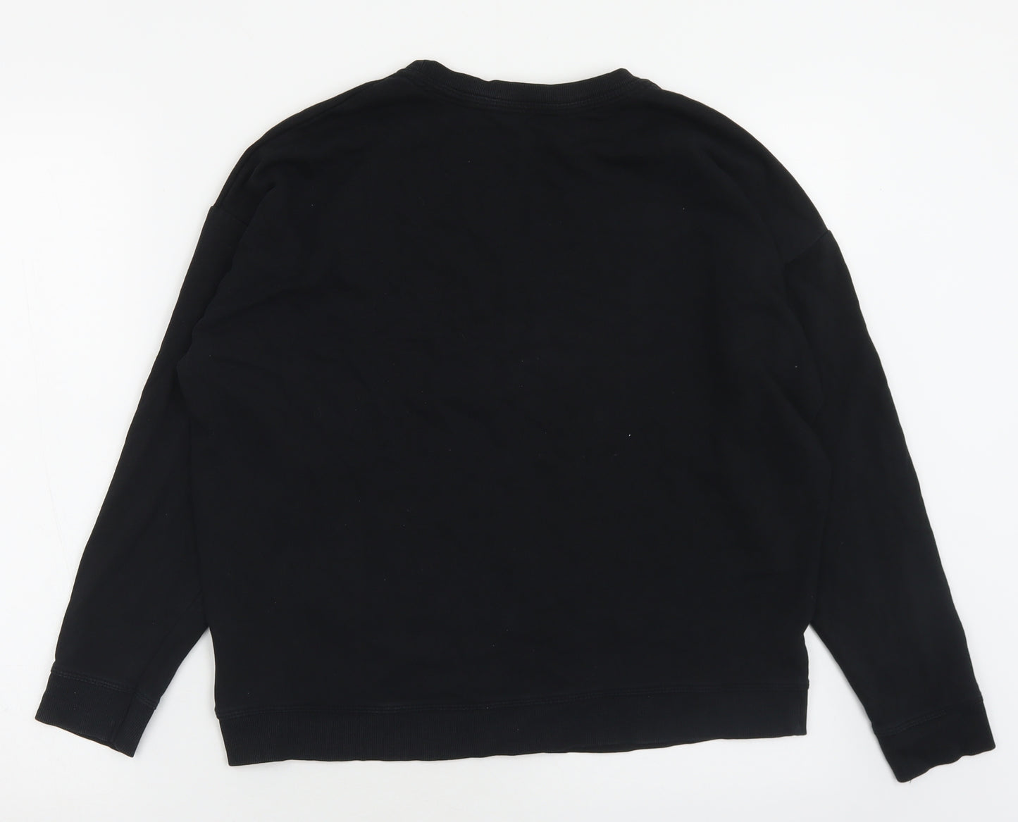 New Look Womens Black Animal Print Cotton Pullover Sweatshirt Size S  Pullover