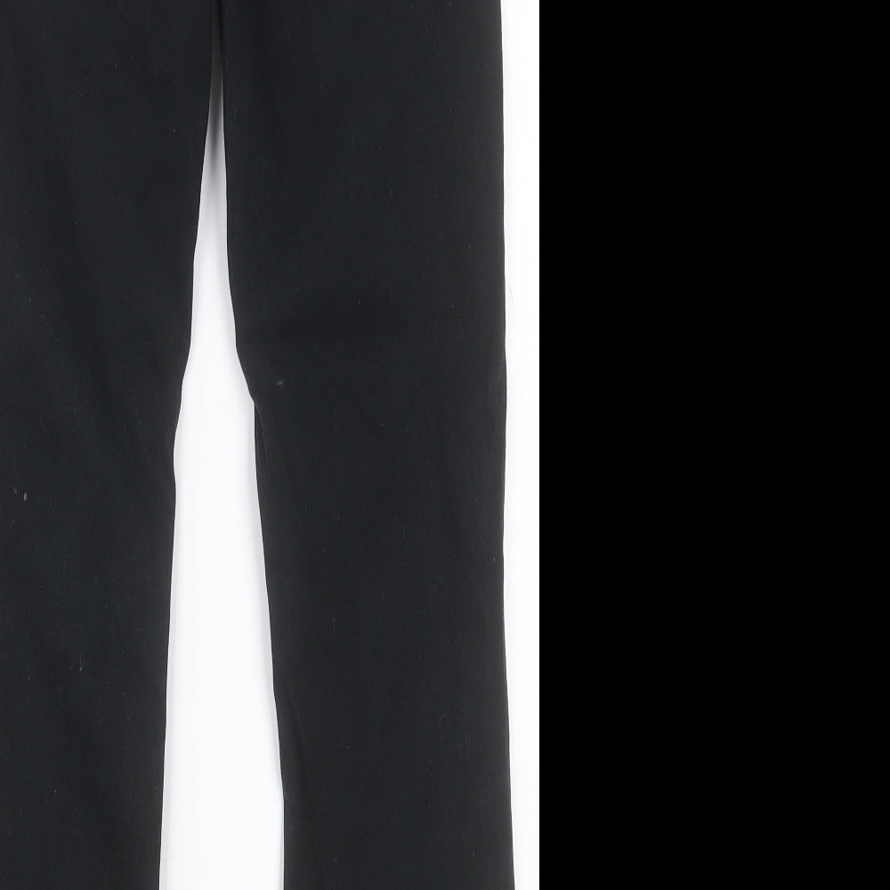 Matalan Womens Black  Cotton Straight Jeans Size 8 L30 in Regular Button