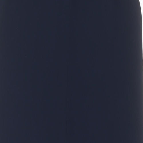 Atmosphere Womens Blue  Polyester A-Line  Size 8  Crew Neck Zip