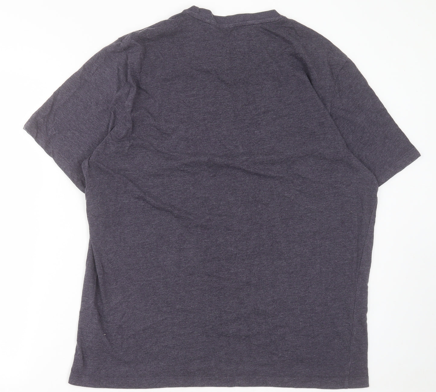 Easy Mens Blue  Cotton  T-Shirt Size XL Crew Neck