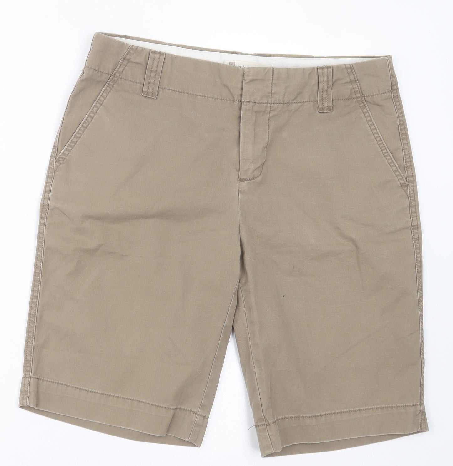Gap Womens Brown  Cotton Bermuda Shorts Size 10 L12 in Regular Hook & Eye