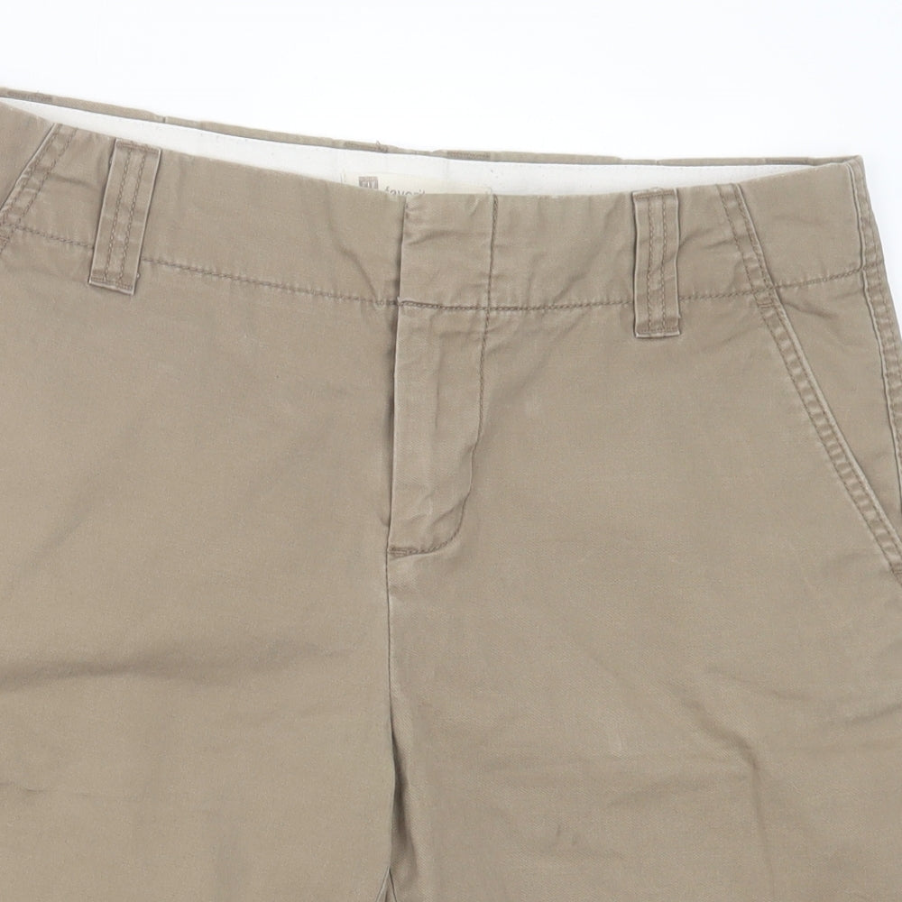 Gap Womens Brown  Cotton Bermuda Shorts Size 10 L12 in Regular Hook & Eye