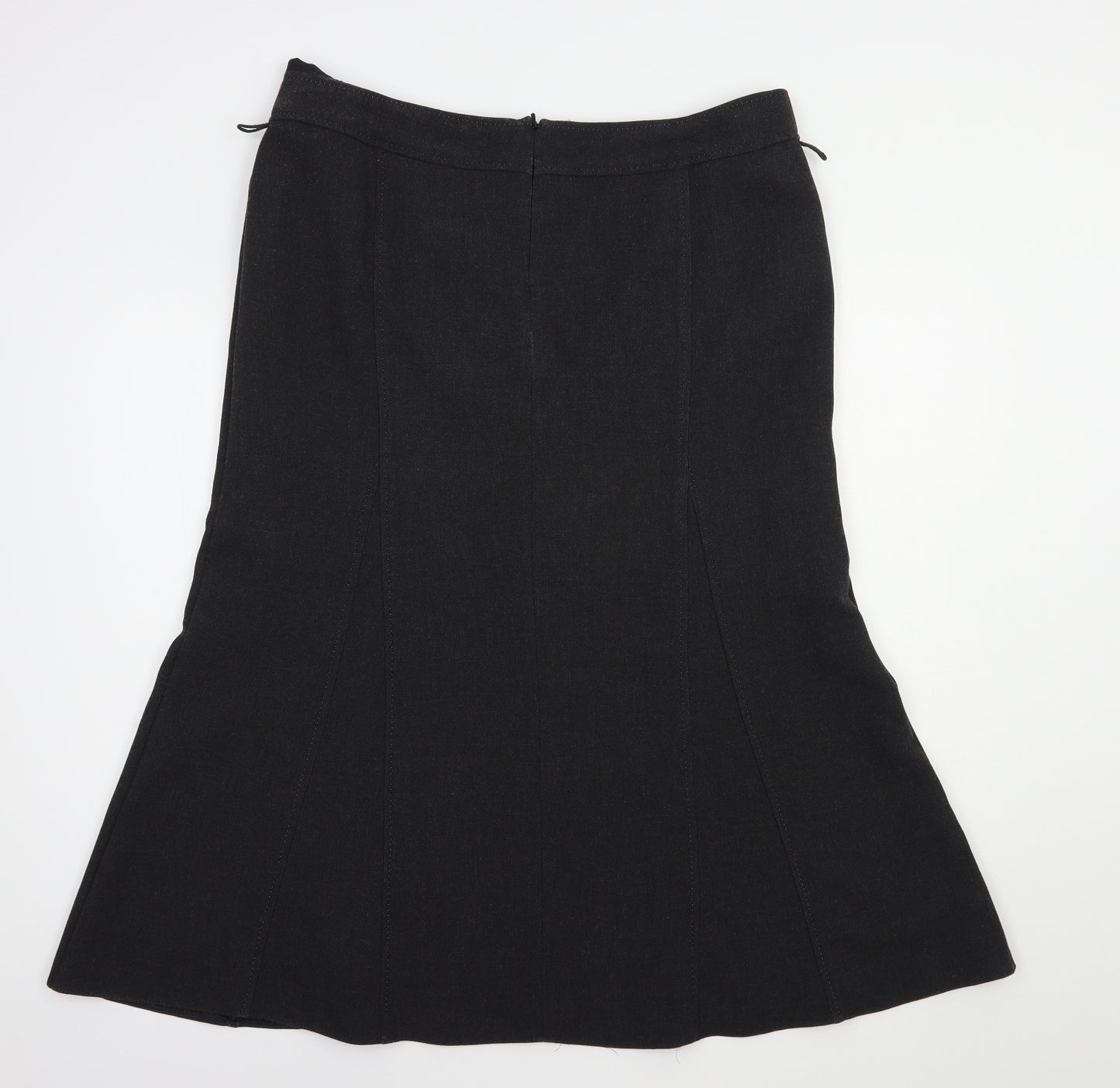 Marks and Spencer Womens Grey  Polyester A-Line Skirt Size 18   Zip