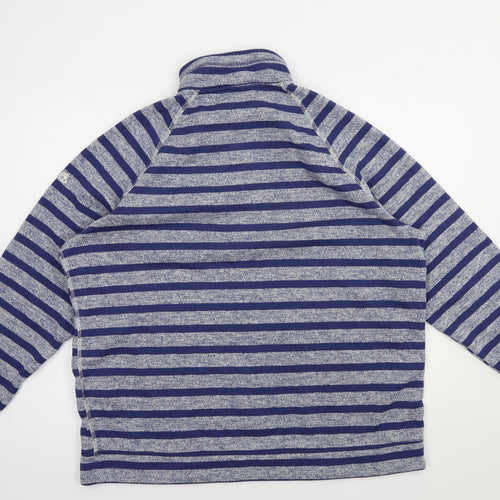 Craghoppers Mens Blue Striped Polyester Pullover Sweatshirt Size 2XL