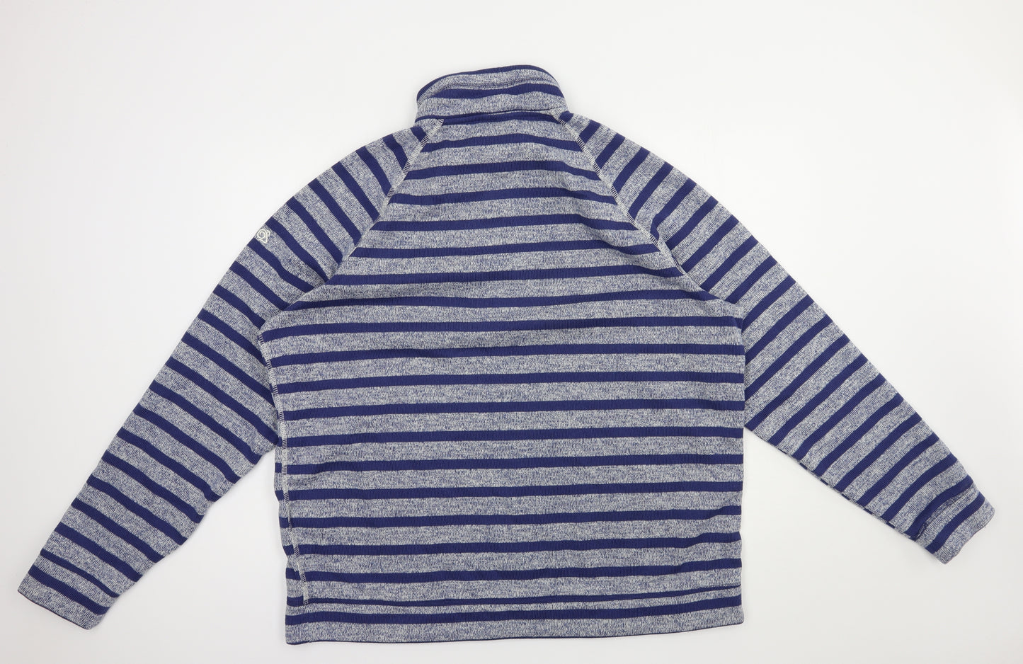 Craghoppers Mens Blue Striped Polyester Pullover Sweatshirt Size 2XL