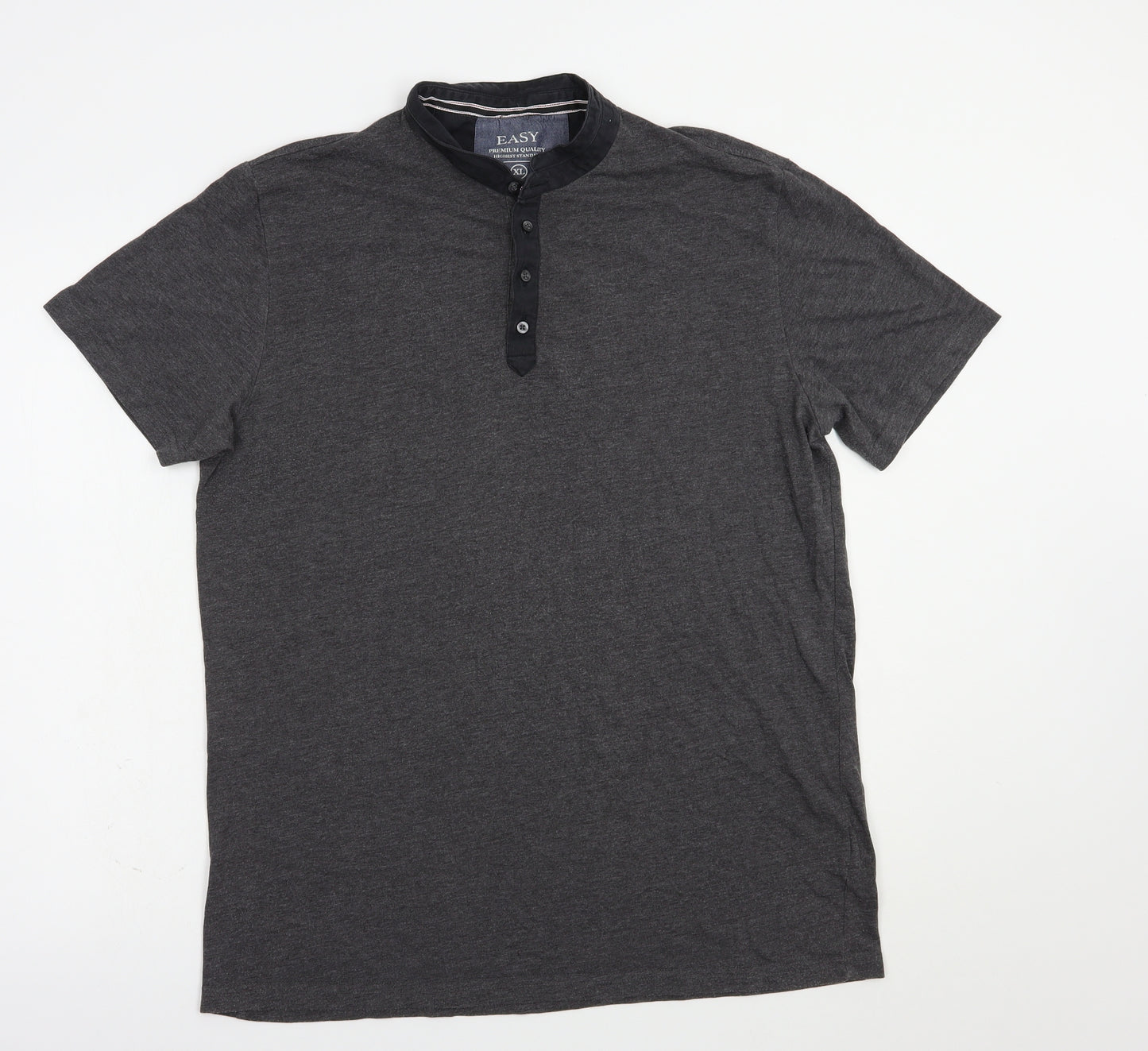 Matalan Mens Grey  Cotton  T-Shirt Size XL Collared