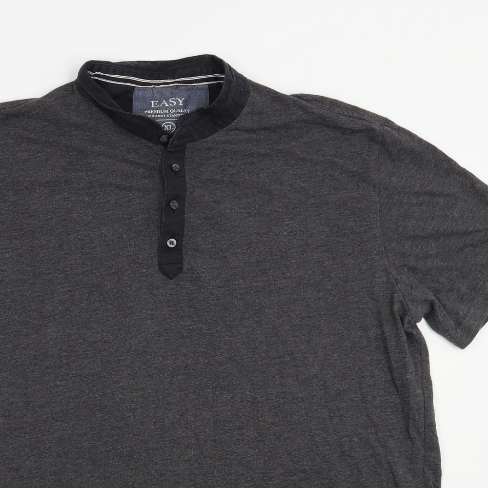 Matalan Mens Grey  Cotton  T-Shirt Size XL Collared