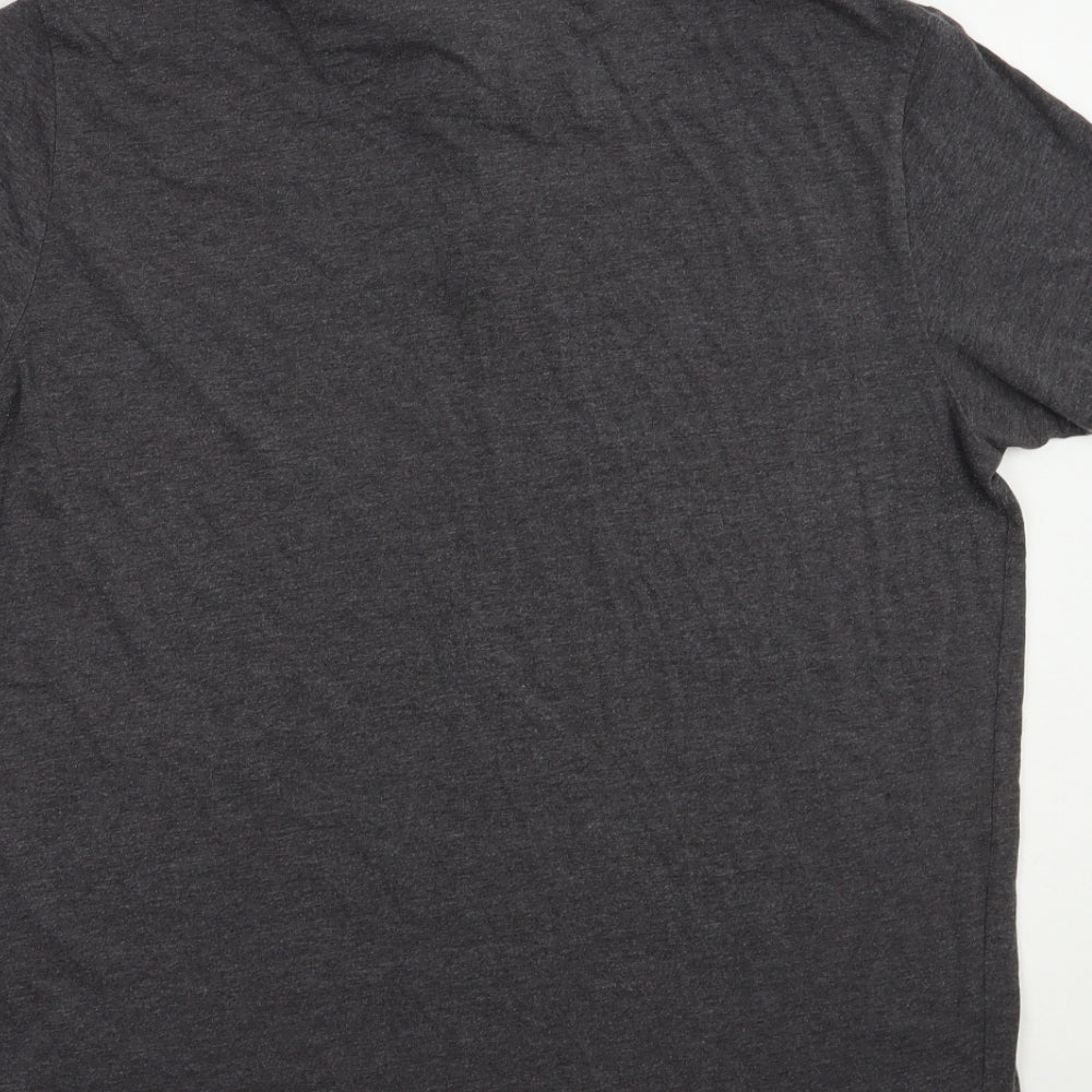 Matalan Mens Grey  Cotton  T-Shirt Size XL Collared
