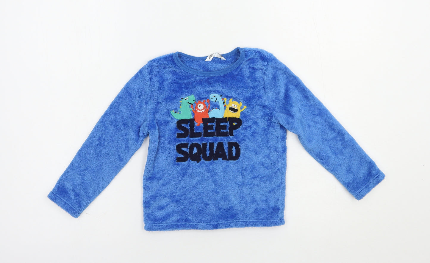 Pep & Co Boys Blue  Polyester Pullover Sweatshirt Size 2-3 Years  Pullover - Cute Monsters