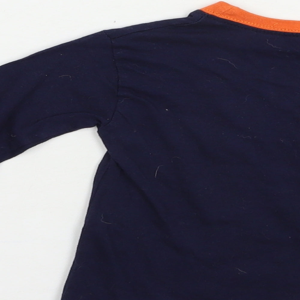 B&M Baby Blue  Cotton Pullover T-Shirt Size 18-24 Months Crew Neck Pullover - Dinosaurs