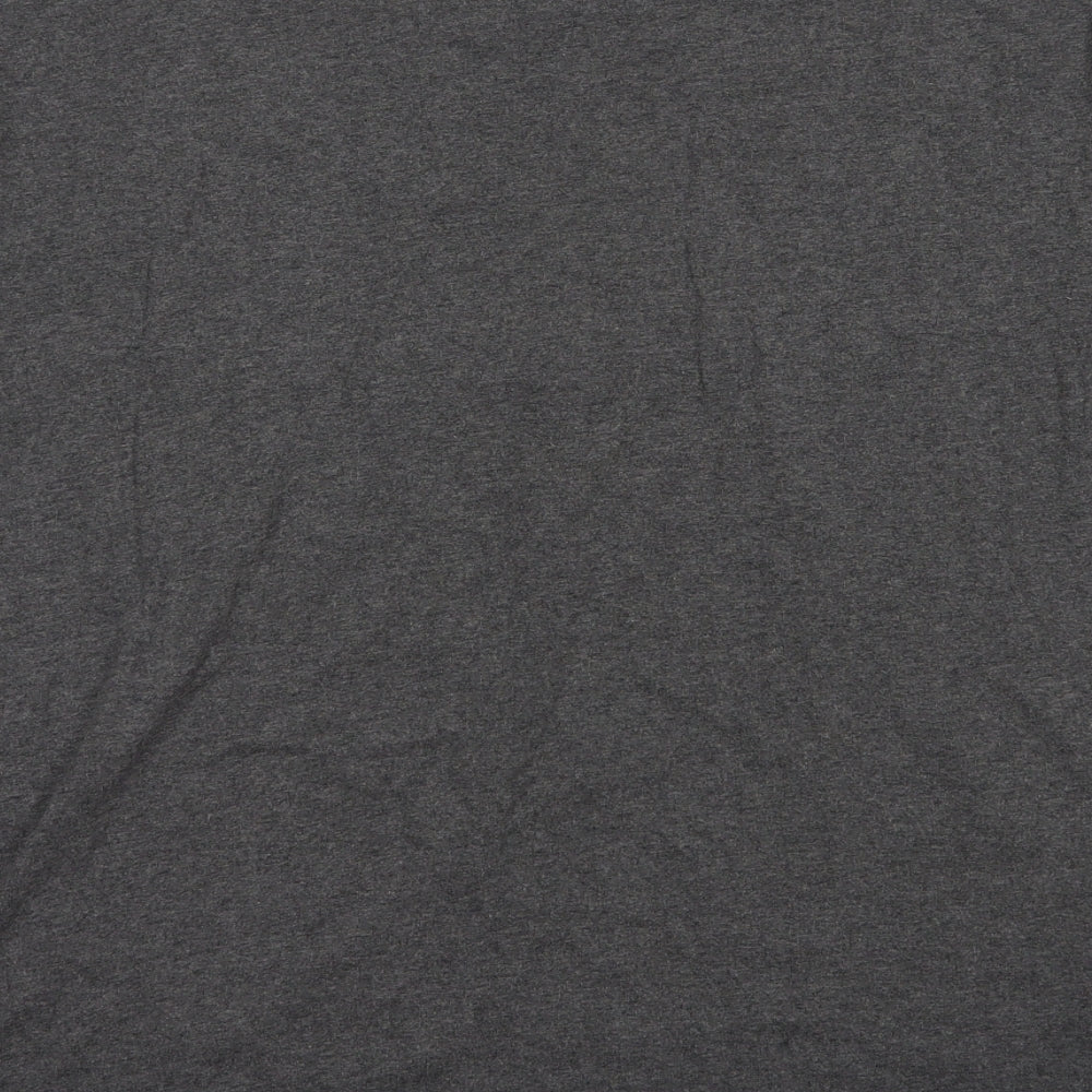 Tommy Hilfiger Mens Grey  Cotton  T-Shirt Size L Crew Neck