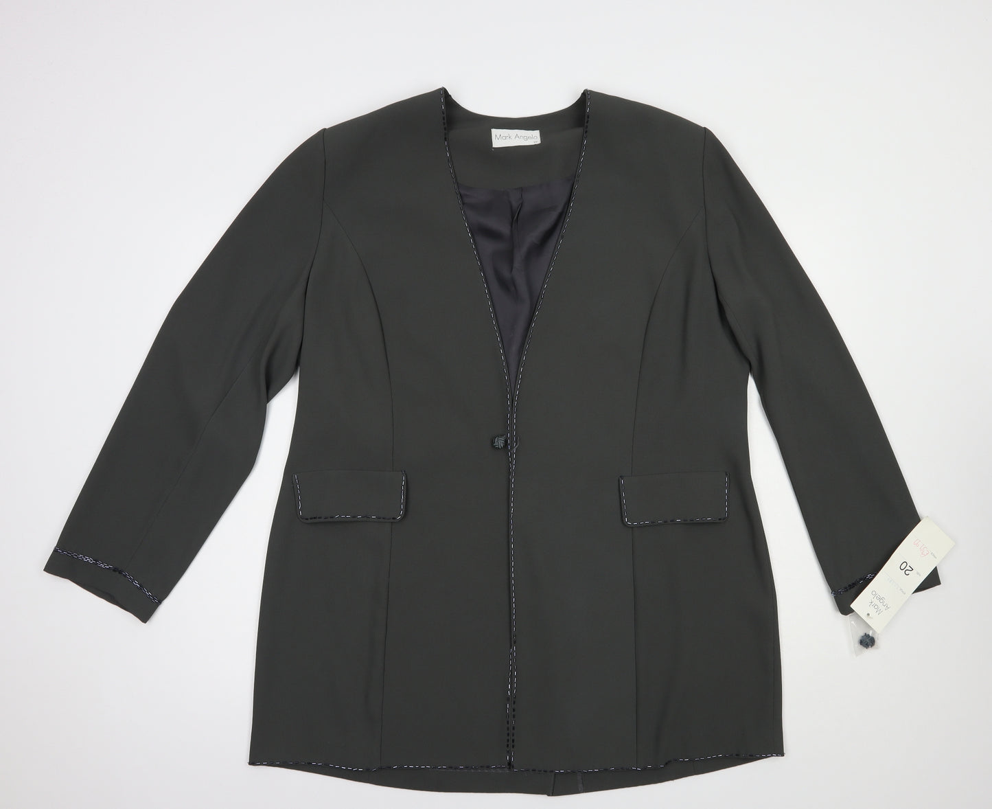 Mark Angelo Womens Grey   Jacket Blazer Size 20  Button