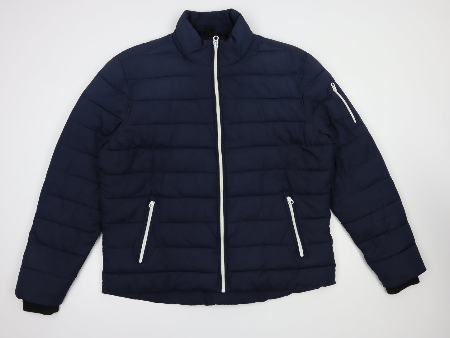 NEXT Mens Blue   Puffer Jacket Jacket Size 2XL  Zip