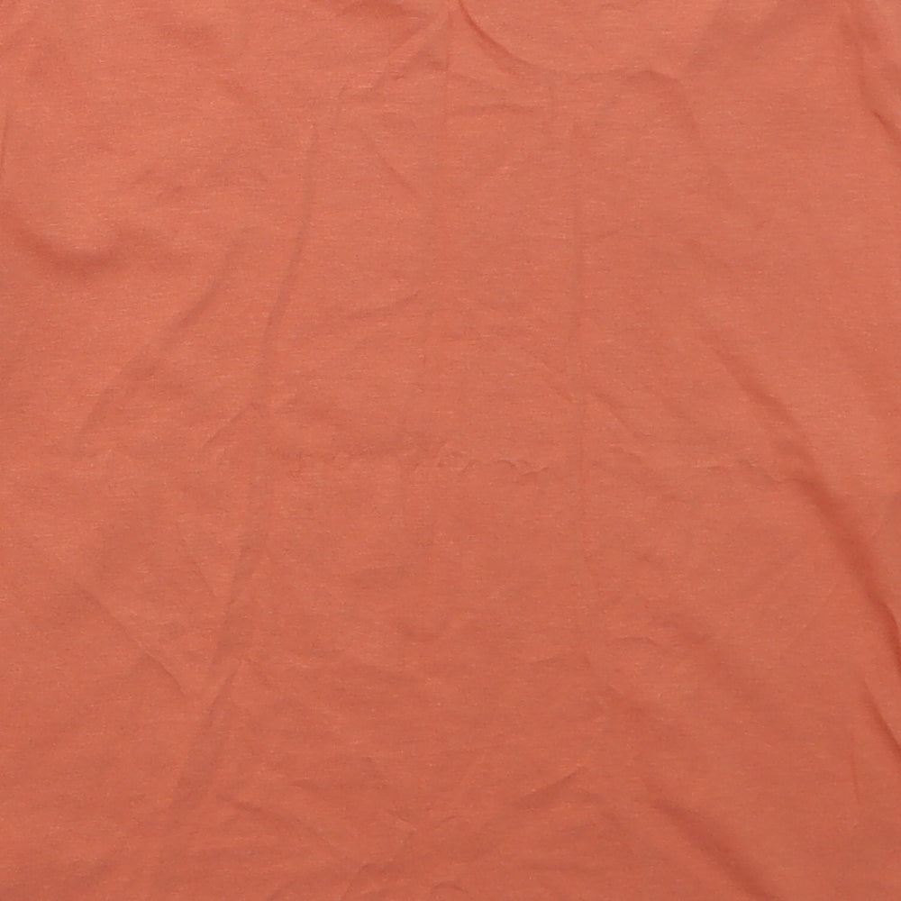 Primark Girls Orange  Cotton Basic T-Shirt Size 9-10 Years Crew Neck Pullover - Be Cool Be Kind