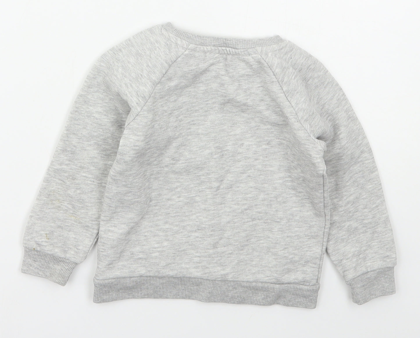 Dunnes Boys Grey  Cotton Basic T-Shirt Size 18-24 Months Crew Neck Pullover - Lets Wreck It