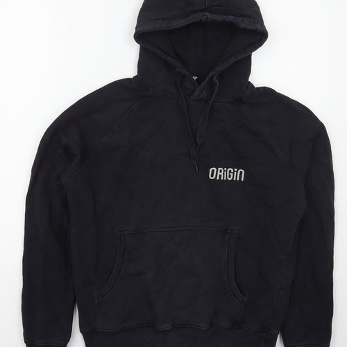 Payinga Mens Black  Cotton Pullover Hoodie Size S   - Origin